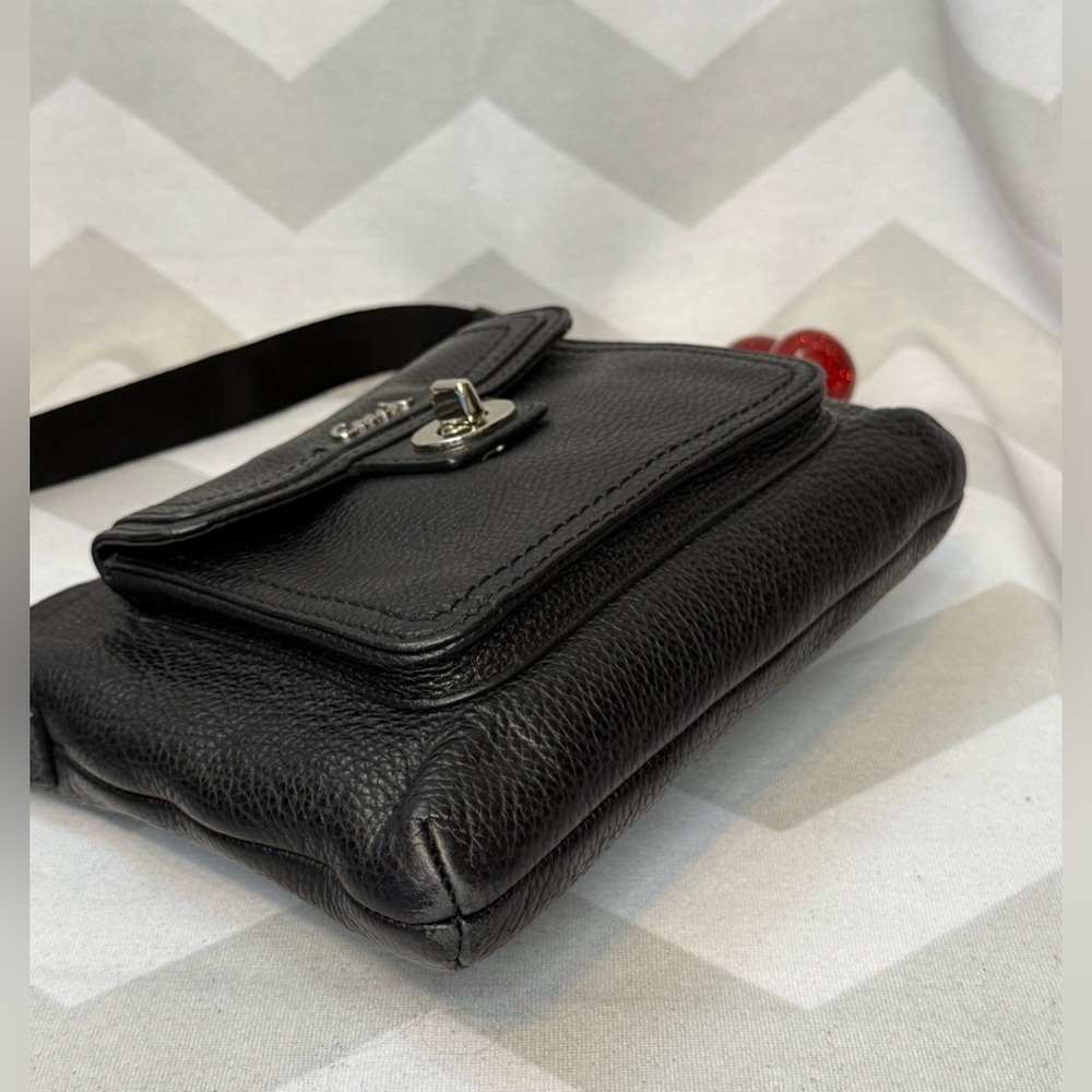 Coach Black Pebbled Leather Crossbody With Turn-lock Pocket & Silver Hardware - Picture 8 of 14